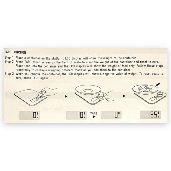 🆕 KINETIC TARE KITCHEN WEIGHT SCALE ~ BATTERY FREE TECHNOLOGY - Picture 10 of 10